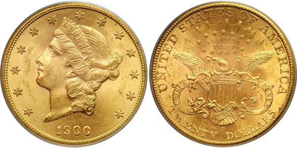 20 Dollar USA (1776 - ) Gold 