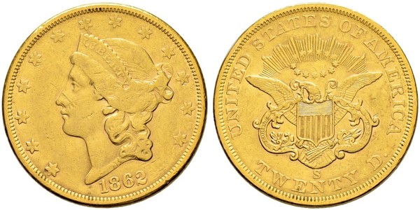 20 Dollar USA (1776 - ) Gold 