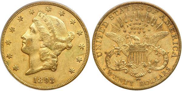 20 Dollar USA (1776 - ) Gold 