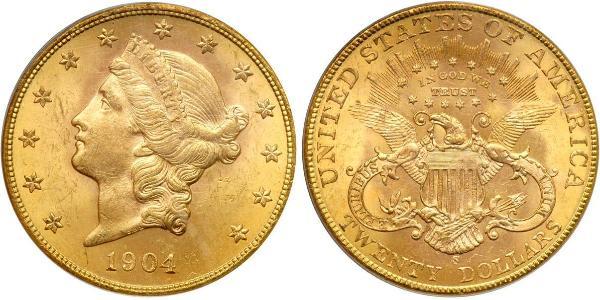 20 Dollar USA (1776 - ) Gold 
