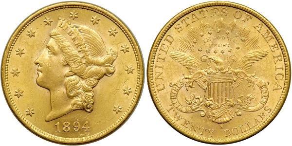20 Dollar USA (1776 - ) Gold 