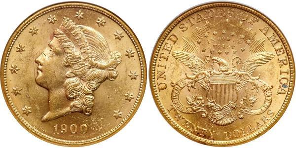 20 Dollar USA (1776 - ) Gold 
