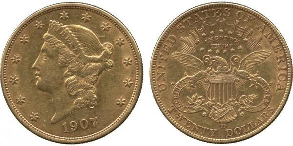 20 Dollar USA (1776 - ) Gold 