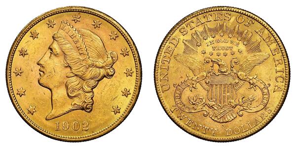 20 Dollar USA (1776 - ) Gold 