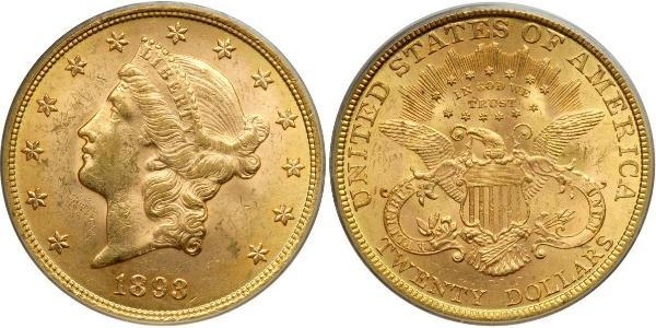 20 Dollar USA (1776 - ) Gold 