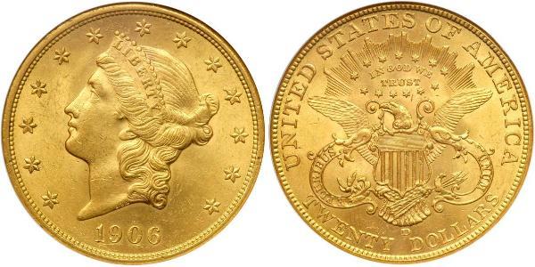 20 Dollar USA (1776 - ) Gold 