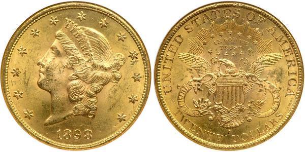20 Dollar USA (1776 - ) Gold 