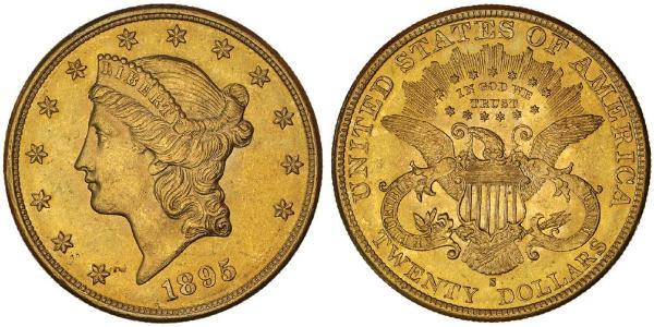 20 Dollar USA (1776 - ) Gold 