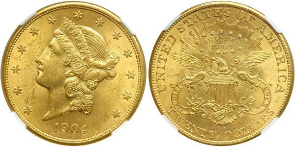 20 Dollar USA (1776 - ) Gold 