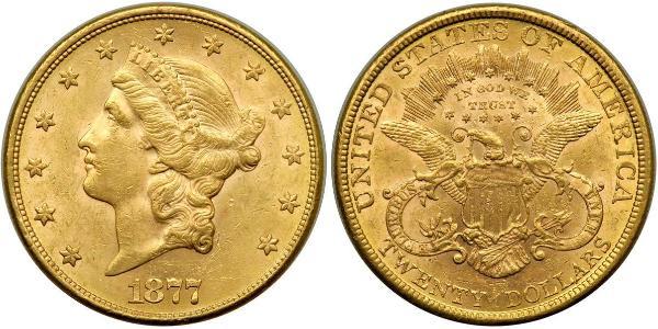 20 Dollar USA (1776 - ) Gold 