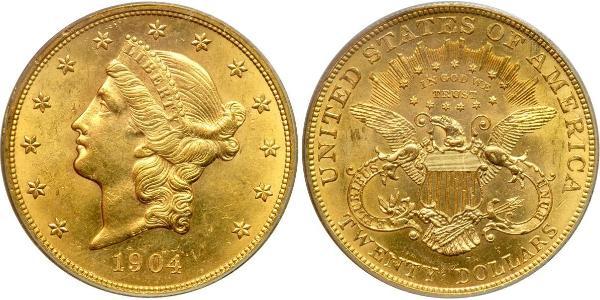 20 Dollar USA (1776 - ) Gold 