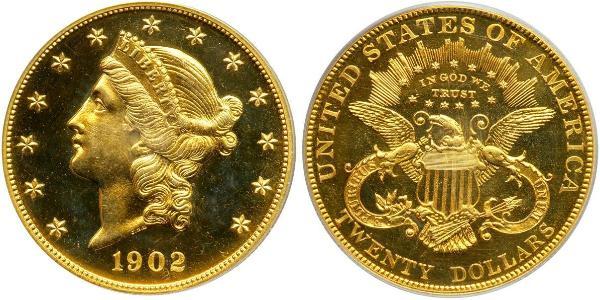20 Dollar USA (1776 - ) Gold 