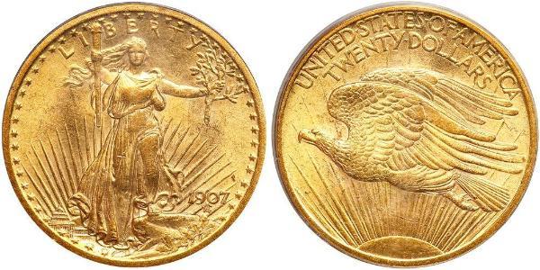 20 Dollar USA (1776 - ) Gold 