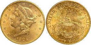 20 Dollar Vereinigten Staaten von Amerika (1776 - ) Gold 