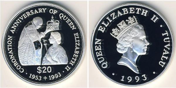 20 Dollar Tuvalu Silber 