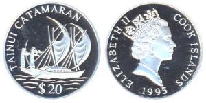 20 Dollar Cook Islands Silver 