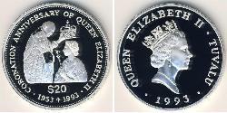 20 Dollar Tuvalu Silver 