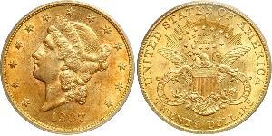 20 Dollar 美利堅合眾國 (1776 - ) 金 