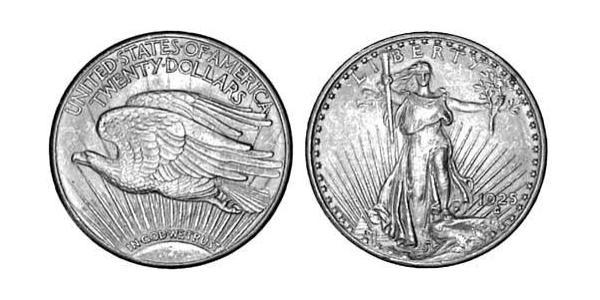 20 Dollar 美利堅合眾國 (1776 - ) 金 