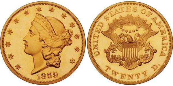 20 Dollar 美利堅合眾國 (1776 - ) 金 