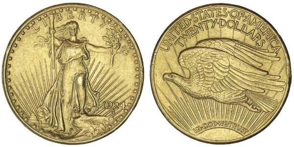 20 Dollar 美利堅合眾國 (1776 - ) 金 