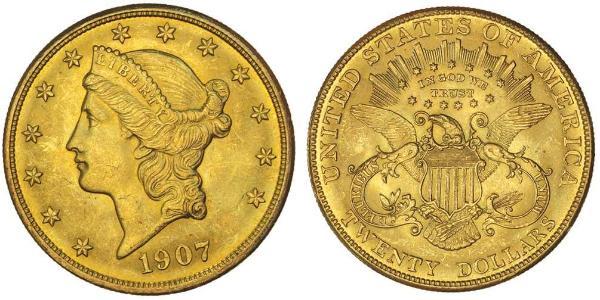 20 Dollar 美利堅合眾國 (1776 - ) 金 