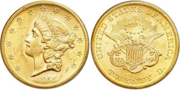 20 Dollar 美利堅合眾國 (1776 - ) 金 