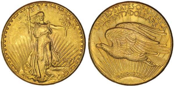20 Dollar 美利堅合眾國 (1776 - ) 金 