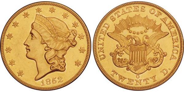 20 Dollar 美利堅合眾國 (1776 - ) 金 