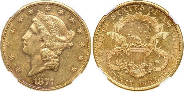 20 Dollar 美利堅合眾國 (1776 - ) 金 