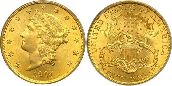 20 Dollar 美利堅合眾國 (1776 - ) 金 
