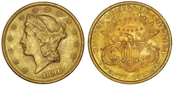 20 Dollar 美利堅合眾國 (1776 - ) 金 