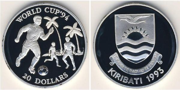 20 Dollar Kiribati 銀 