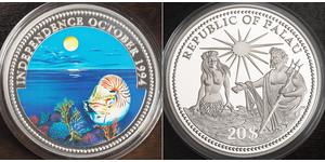20 Dollar Palau 銀 
