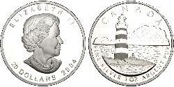 20 Dollar 巴西 銀 伊丽莎白二世 (1926-2022)