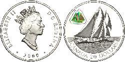 20 Dollar 巴西 銀 伊丽莎白二世 (1926-2022)
