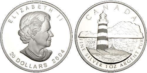 20 Dollar 巴西 銀 伊丽莎白二世 (1926-2022)