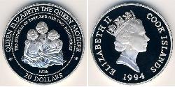 20 Dollaro Isole Cook Argento 