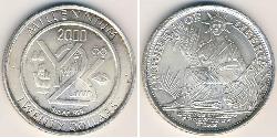 20 Dollaro Liberia Argento 