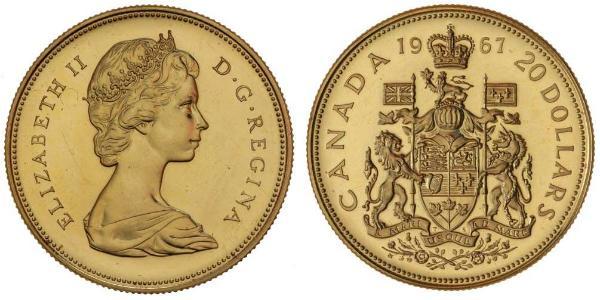 20 Dollaro Canada Oro Elisabetta II (1926-2022)