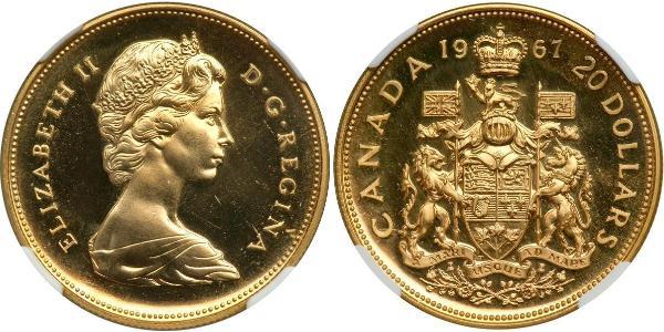 20 Dólar Canadá Oro Isabel II (1926-2022)