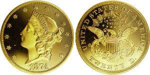 20 Dólar Estados Unidos de América (1776 - ) Oro 