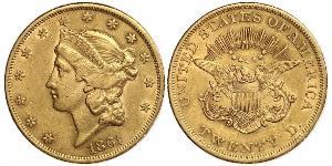 20 Dólar Estados Unidos de América (1776 - ) Oro 