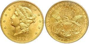 20 Dólar Estados Unidos de América (1776 - ) Oro 