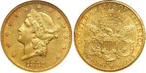 20 Dólar Estados Unidos de América (1776 - ) Oro 