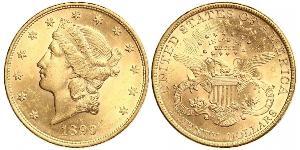 20 Dólar Estados Unidos de América (1776 - ) Oro 