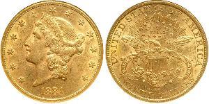20 Dólar Estados Unidos de América (1776 - ) Oro 