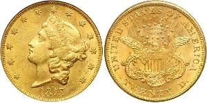 20 Dólar Estados Unidos de América (1776 - ) Oro 