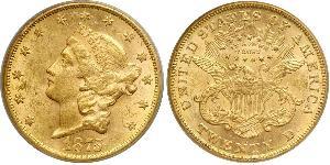 20 Dólar Estados Unidos de América (1776 - ) Oro 