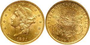 20 Dólar Estados Unidos de América (1776 - ) Oro 